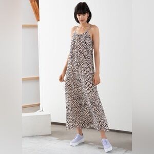 & Other Stories Gathered Leopard Maxi Dress